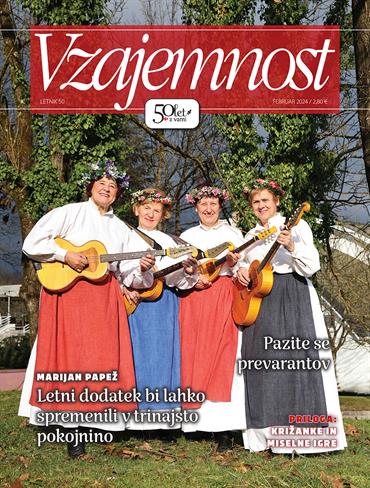 Izšla je februarska revija Vzajemnost 2024