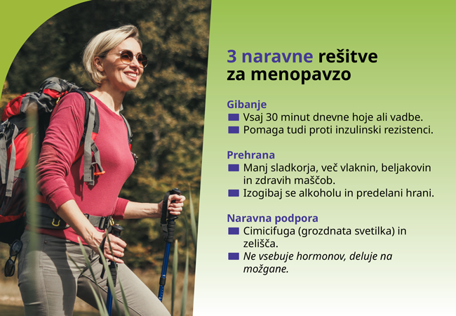 Tri naravne rešitve za menopavzo.