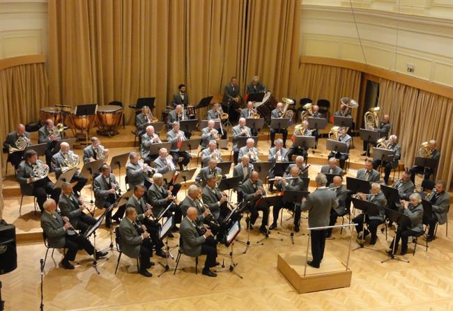 Premierni koncert Godbe ljubljanskih veteranov. 