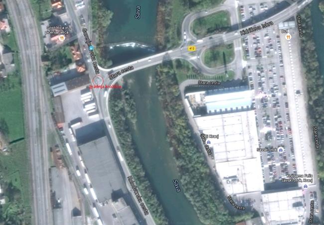 Novo krožišče pri Aquasavi.