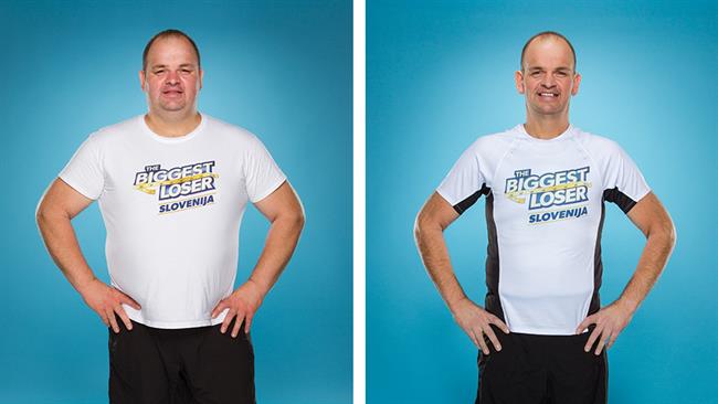 Zmagovalec The biggest loser Slovenija je Bojan Papež. (foto: Planet TV)