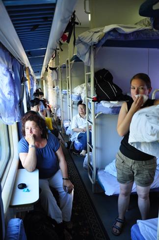 Na nočnem vlaku iz Čengduja v Kunming (Junan). (foto: A.P.)