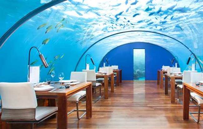 Podvodna restavracija na Maldivih. (foto: conradhotels3.hilton.com)