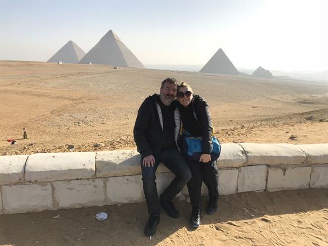 Mateja in njen mož rada potujeta. Letos sta obiskala tudi Egipt. (foto: osebni arhiv)