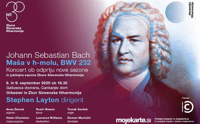 Slovenska filharmonija odpira svojo koncertno sezono 2020/21 z izvedbo monumentalne Maše v h-molu Johanna Sebastiana Bacha.