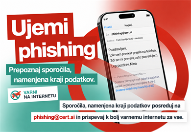 Posredujte phishing sporočilo in pomagajte zaščititi druge